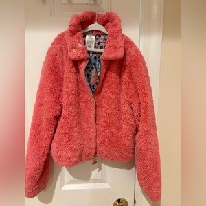 Disney Red Panda Coral Fleece Jacket Sz 11/12
